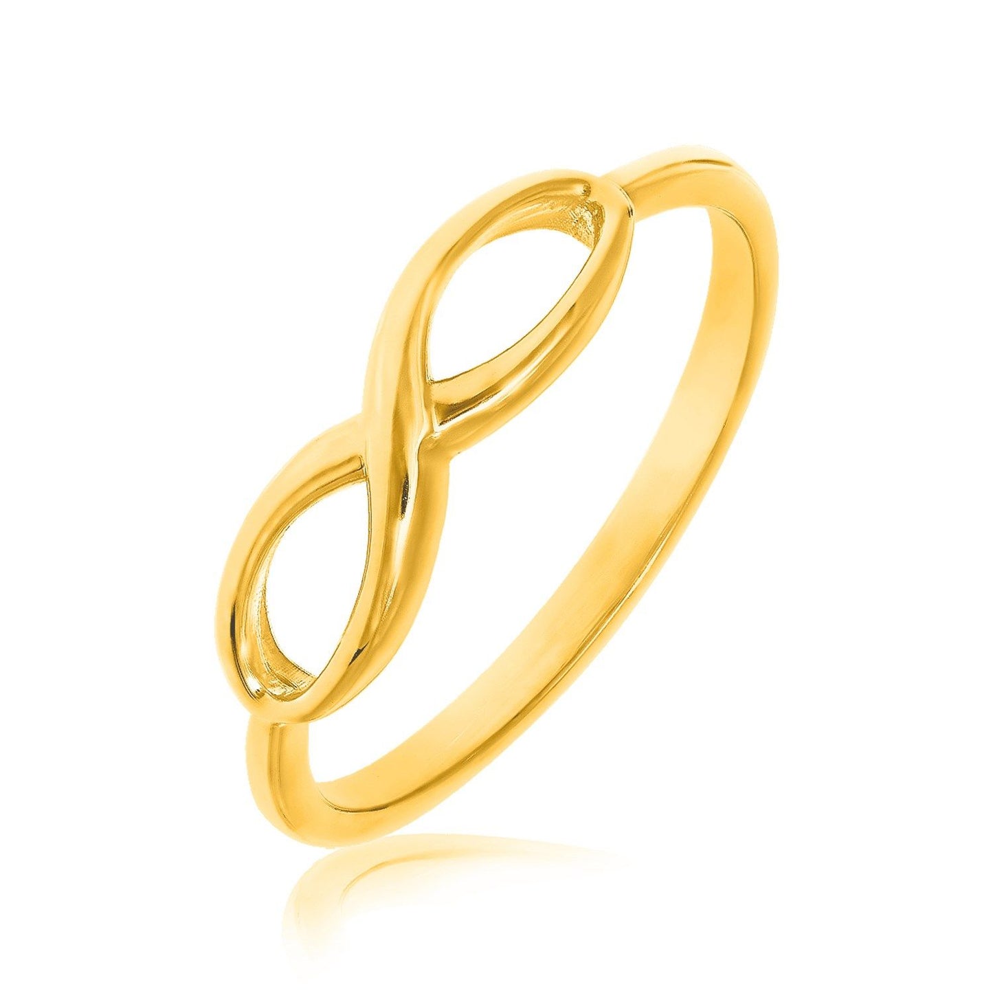 14k Yellow Gold Infinity Ring